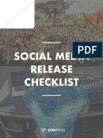 Social Media Release Checklist