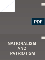 Nationalism and Patriotism
