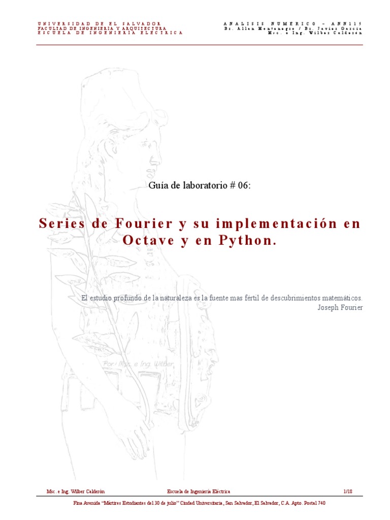 Series de Fourier y Su Implementación en Octave y en Python | PDF ...