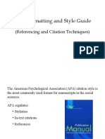 APA Formatting and Style Guide - Reference and In-Text Citation