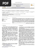 Electric and Magnetic Properties of PMMA/manganite Composites