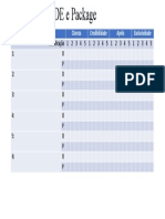 Avaliação do DE e Package