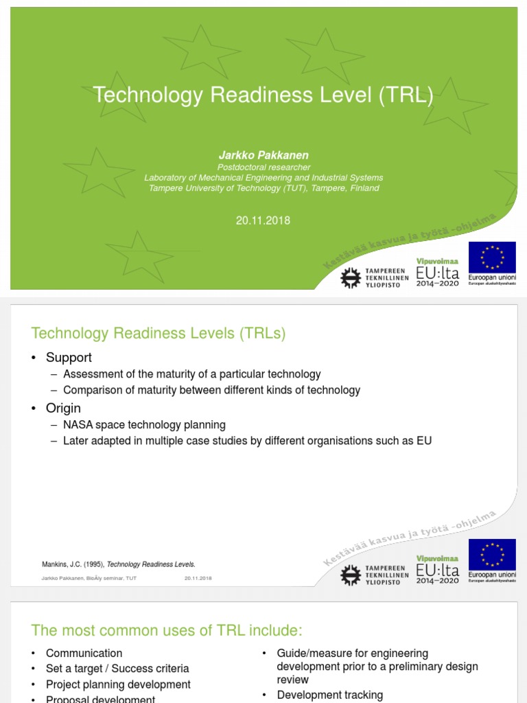 Technology Readiness Levels Explained | PDF | Business