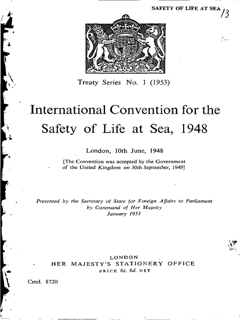 IMO Code - SOLAS 1948, PDF, Republic
