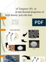 Influence of Tungsten (W) in Mechanical and Thermal Properties of High Density Polyethylene