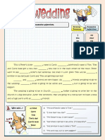 5.their Wedding Possessive Adjectives Grammar Drills Information Gap Activities Picture