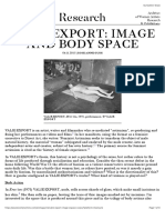 VALIE EXPORT Image and Body Space