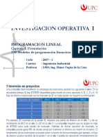 Unidad 1 Sem 3-2 - Formulación PL 08 Financiamiento IO - 1 20171 UPC PG