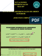 Clase 1 Ecuaciones Diferenciales de Orden Superior PDF