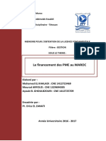401904865 Projet Financement Des PME Au Maroc PDF