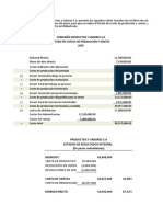 Estado de Costos de Producción y Ventas