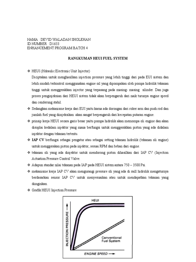 Rangkuman HEUI Fuel Sistem PDF