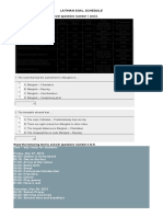 Latihan Soal Schedule: Read The Following Text To Answer Questions Number 1 and 2