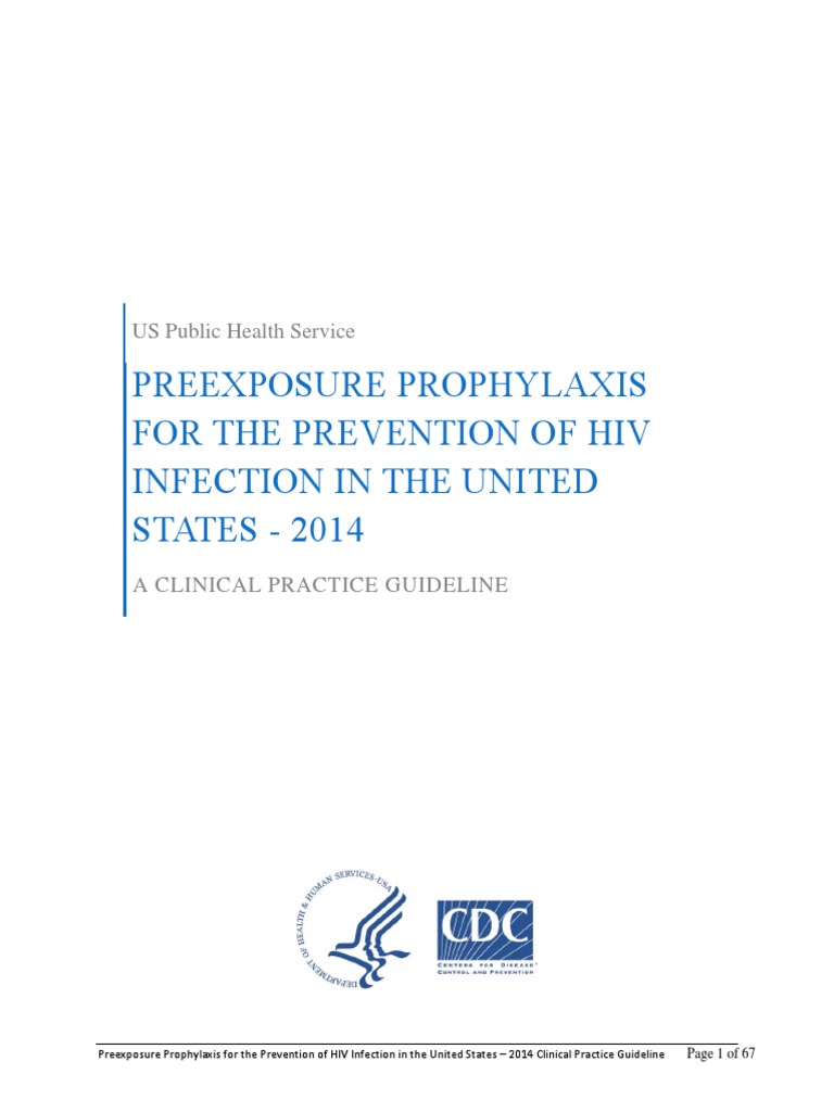2014 CDC PrEP Guidelines PDF | PDF | Management Of Hiv/Aids | Hiv/Aids