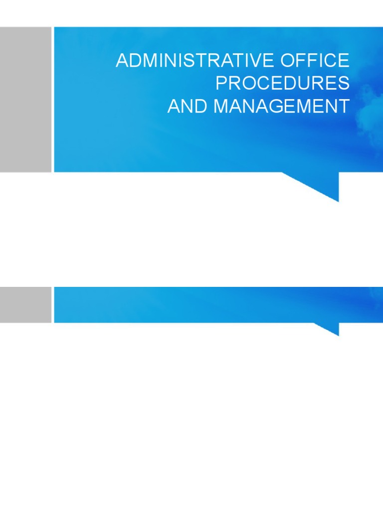 Modern Administrative Office Procedures | PDF | Mail | United States ...