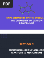 Cape Chemistry Unit 2: Module 1: The Chemistry of Carbon Compounds