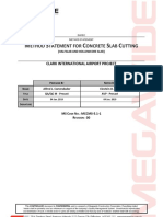 Method Statement For Cutting