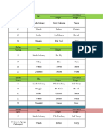 Jadwal Penatalayan Ibadah Raya GBI Blessing Centre Jan-Juni 2020