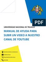 MANUAL DE AYUDA PARA SUBIR UN VIDEO A NUESTRO CANAL DE YOUTUBE