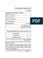 Lista de Chequeo para Trabajo en Alturas