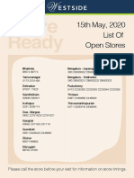 We're Ready: 15th May, 2020 List of Open Stores