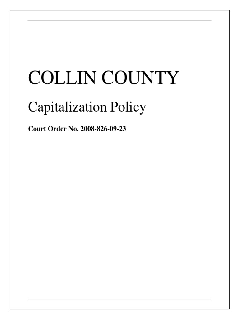 Capital Asset Guide Providing Insight and Guidance for Capitalizing