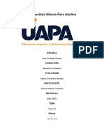 Universidad Abierta para Adultos - Docx Tarea VI de Ed. A Distancia