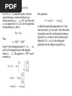 The Spectral Decomposition: 1 N N J J J J J J 1 1 T 1 N N T N