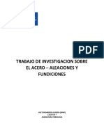 Investigación sobre aleaciones y fundición de acero