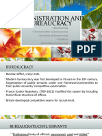 Administration and Bureaucracy