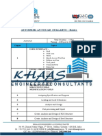 Autodesk Autocad Syllabus - Basics: Topics User Interface