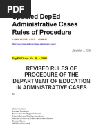 Revised DepEd Rules on Admin Cases | PDF | Affidavit | Witness