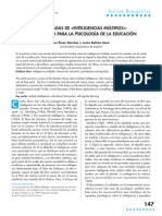 Dos Décadas de Intelingencias Múltiples - Implicaciones Psicología de La Educación - Pérez y Beltrán