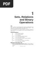 Sets, Relations and Binary Operations: Standard Notations