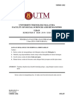 Soalan Ujian Uhms1182 Sem 2 20192020 Online PDF