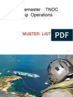 2 Semester TNOC Ship Operations: Muster List