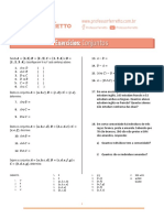 00 - Conjuntos - Exercicios PDF