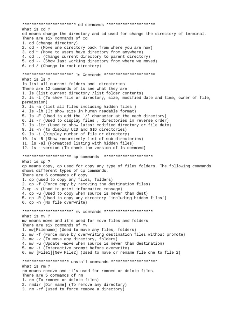 Termux Basic Commands Directory Computing Computer File
