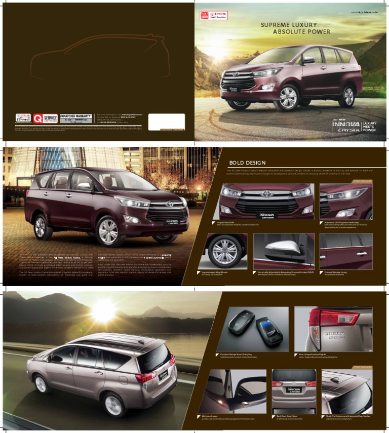 All New Toyota Innova Crysta Features | PDF | Automatic Transmission ...