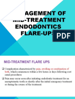 Management of Mid-Treatment Endodontics Flare-Ups