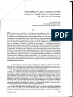 Los impresores y los calendarios. Un estudio con base al Pronóstico y Calendario de 1628 (Valladolid).pdf