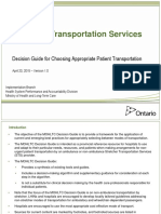 Choosing Patient Transport