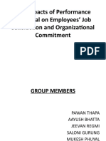 The Impacts of Performance Appraisal On Employees' Job Satisfaction and Organizational Commitment