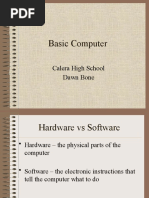 Basic Computer: Calera High School Dawn Bone