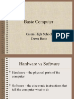Basic Computer: Calera High School Dawn Bone