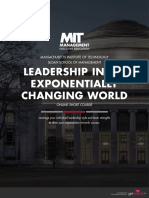 Mit Leadership in An Exponentially Changing World Online Program Prospectus