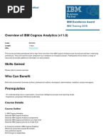 Overview of Ibm Cognos Analytics v11 0 PDF