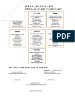 Daftar Jaga Malam