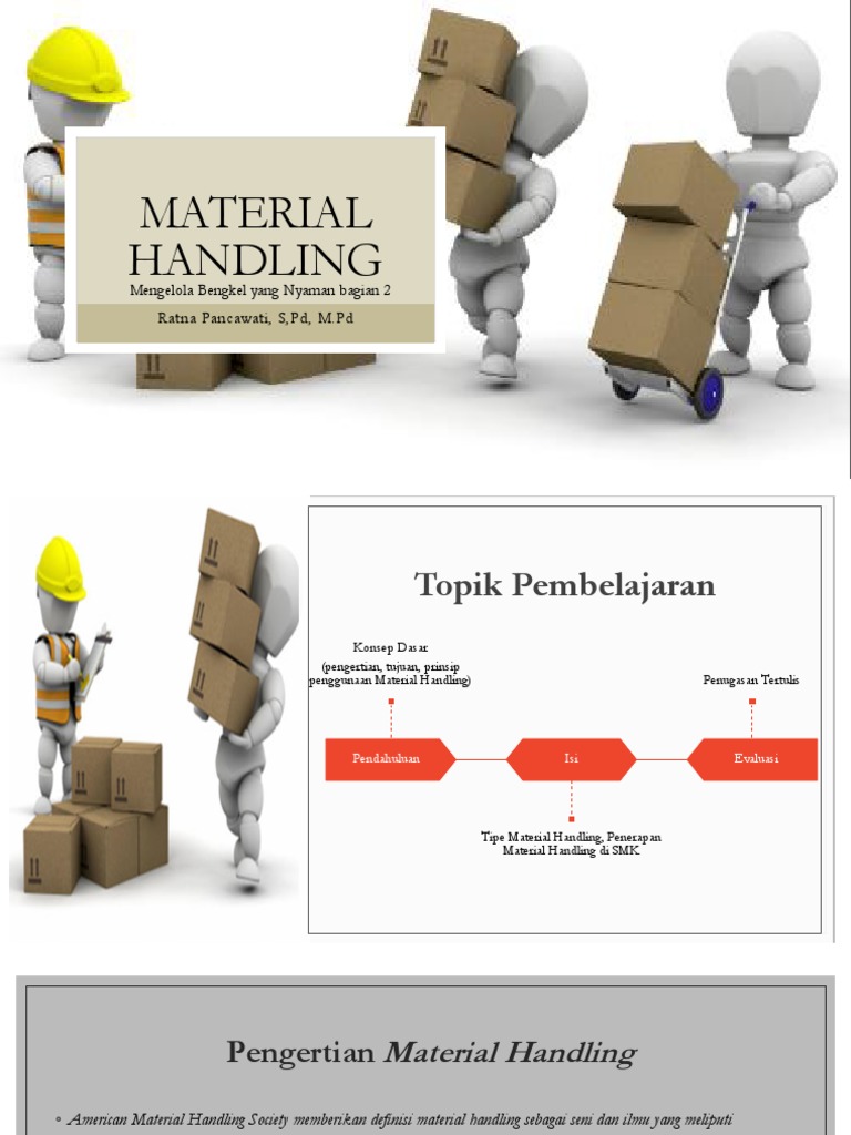 Penerapan Material Handling di SMK | PDF | Teknologi & Rekayasa