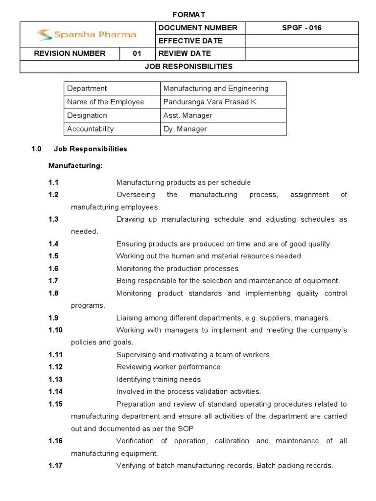 Format Document Number SPGF - 016 Effective Date Revision Number 01 ...